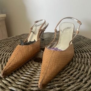 Brand new never wore shoes SNAKE SKIN authentic leather